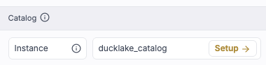 Custom instance database settings